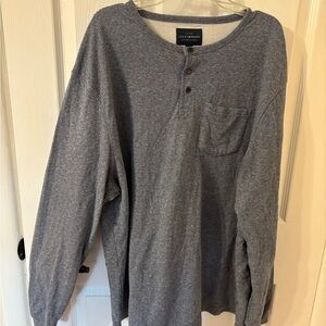 Lucky Brand Men's Blue Long Sleeve Henley XXL